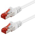 Netzwerkkabel Cat.6 weiß 10m S/FTP PiMF 250MHz DSL LAN Patch-Kabel 1:1