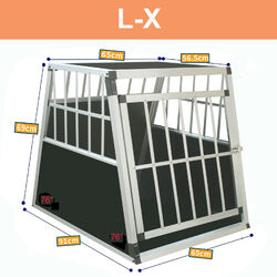 Alu Hundetransportbox Hundebox Transportbox Autotransportbox Reisebox Alubox✔️stabil und sicher ✔️geringes Gewicht ✔️gute Belüftung
