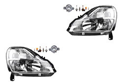 Scheinwerfer Set Halogen passend für Renault Modus FP JP 01/08- H7 Nebel Leuc.