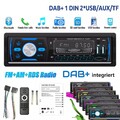 Autoradio mit DAB+ Bluetooth Freisprech 7 Farben 1 DIN MP3 Player USB SD Aux FMW