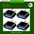 4X USB C auf USB A Adapter OTG -USB Stick Laptop Samsung Xiaomi MacBook Buchse