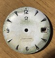 Zifferblatt Dial Dial Omega Seamaster Calendar 503 Indizes Stahlfarbe 27,5 mm