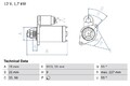 Starter Anlasser für BMW X1 X3 E91 F34 E87 E93 E90 E82 06-13 Bosch 0986023940