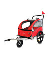 DMS® FH-02 Fahrradanhänger 2in1 Kinderanhänger Fahrrad Jogger Radanhänger