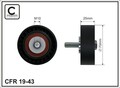 CAFFARO Umlenk-/Führungsrolle Keilrippenriemen 19-43 für C8 C5 ULYSSE 807 406 8B
