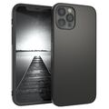 EAZY CASE Premium Hülle Schwarz Matt Silikon Slim Cover Handy Schutzhülle Soft