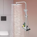 Duschsystem mit Ablage 3 Funktionen Duschset Regendusche Armatur m/Seifenablage