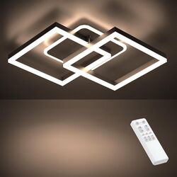 LED Design Deckenleuchte Dimmbar Deckenlampe mit Fernbedienung Wohnzimmer Flur