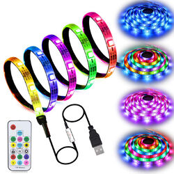 5m RGB LED Streifen WS2812B WS2811 IC TV Zurück Beleuchtung Kit USB Pixel Licht