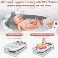 UISEBRT Faltbare Baby Badewanne Babywanne Kinderbadewanne Baby-Duschwanne