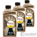 3x1L TOTAL QUARTZ INEO MC3 5W30 MOTORÖL passend für BMW LL-04 229.52 OV040 1547