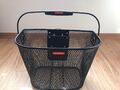 Handlebar basket fine mesh with clip on system + handle load 6 kg bicycle basket