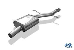 FOX Sportauspuff Mittelschalldämpfer Audi A4 B8 und A5 8T 2.0l TFSI 132kW 155kW