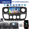 4+64G Autoradio +KAM für Renault Master 3 Opel Movano B Nissan NV400 GPS Carplay