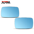 2x Spiegelglas Links Rechts Beheizbar Elektrisch Blau für BMW E30 E36 E34 82-00