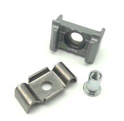 Befestigung Halterung Doppelstabmattenzaun Gittermatten Stabzaun Pfosten Normal