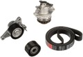 Wasserpumpe + Keilrippenriemen Rippenriemen Satz für Opel Renault Nissan Gates
