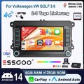 DAB+ Carplay Autoradio Android 14 GPS Navi 6+128GB Für VW GOLF 5 6 Passat Touran