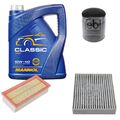 FEBI BILSTEIN Inspektionspaket 5L MANNOL Classic 10W-40 für Smart Forfour 454