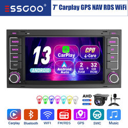 Für VW Touareg T5 Multivan V 7" Carplay Autoradio Android 13 GPS RDS BT KAM MIK