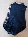 Adidas Badeanzug Schwimmanzug Vintage Oldschool Blau Glossy Gr. 40