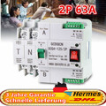 Dual Netzteil 63A 2P Automatischer Transferschalter Umschalter Leistungschalter
