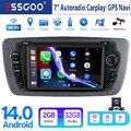 Für Seat Ibiza IV 6J 2009-2014 Android 14.0 Autoradio GPS NAVI BT SWC WIFI KAM+