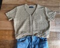 Orsay Kurzärmelige Strickjacke Cardigan Kurz Kastig M Tolles Muster