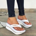 Flip Flop Sandalette, Latschen, Pantolette Gr. 41 weiss