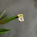 585 KLS System Anhänger Gelbgold mit Weiß Topas Kettenanhänger Ohne Kette
