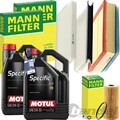 MANN INSPEKTIONSPAKET+MOTUL 5W-30 MOTORÖL passend für 2.3 DCI RENAULT MASTER 3