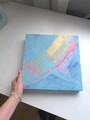 Bilder 2er Set Gemälde je 30*30*3,5 Abstrakt Handgemacht Handgemalt Unikat
