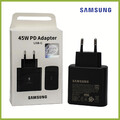 Original Samsung Schnellladegerät 45W+USB-C Ladekabel Galaxy S22 S23 S24 Ultra