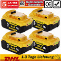 1-4x FürDeWalt DCB184 Akku 18V 5,0Ah XR Li-Ion Batterie DCB182 Für DCB200-2 AKKU