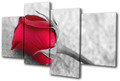 Floral Roses Flower Love MULTI Leinwand Wand Kunst Bild drucken