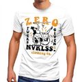 Herren T-Shirt Zero Fucks Given Skull Pin Up Girl mir egal Fashion Streetstyle