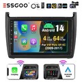 Für VW Polo 6R 6C V 2009-2017 9" Autoradio DAB+ CarPlay Android 14 GPS 4+64G Cam
