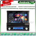 8-Kern Android 14 1 Din Abnehmbare GPS Navi Autoradio CarPlay DAB+ 64GB WiFi SWC