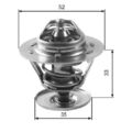 Thermostat Kühlmittel Gates TH12588G1 für Ford Mazda VW Standard Automobile