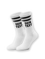 Socken bedrucken mit eigenem Text Statement Geschenk Unisex Tennissocken Fun