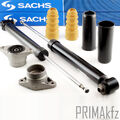 2x SACHS Stoßdämpfer + Domlager Staubmanschette Hinten für Audi A6 C6 + Avant