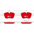 1x Bremsbelagsatz, Scheibenbremse TRW GDB1683DTE passend für FORD VOLVO