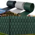 10x Hart-PVC Sichtschutz Streifen Zaunblende Garten Zaun Folie Doppelstabmatten