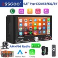 2 DIN 6.8" Autoradio Wireless Apple Carplay Android Auto AM FM Bluetooth USB KAM