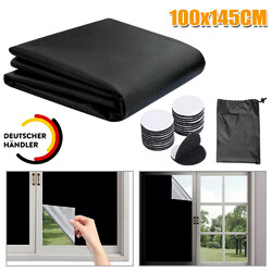 Verdunkelungsrollo Dachfenster ohne Bohren DIY Schneidbar mit Klettstreifen NEU