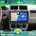Android 14 Autoradio Für Jeep Compass 2007-2010 CarPlay GPS Navi 4G DAB+QLED AHD