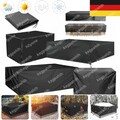 Wasserdicht Gartentisch Abdeckung Schutzhülle Gartenmöbel Abdeckplane Garnitur
