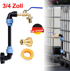 IBC Adapter Verbindungsset 3/4" Auslaufhahn Für 1000L Container Regenwassertank