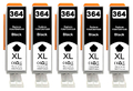 5x Druckerpatronen Black 364XL mit Chip für HP Photosmart 7520