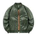 Blouson doppelseitige Jacke MA1 Pilotenjacke Stehkragen Reißverschluss S-5XL